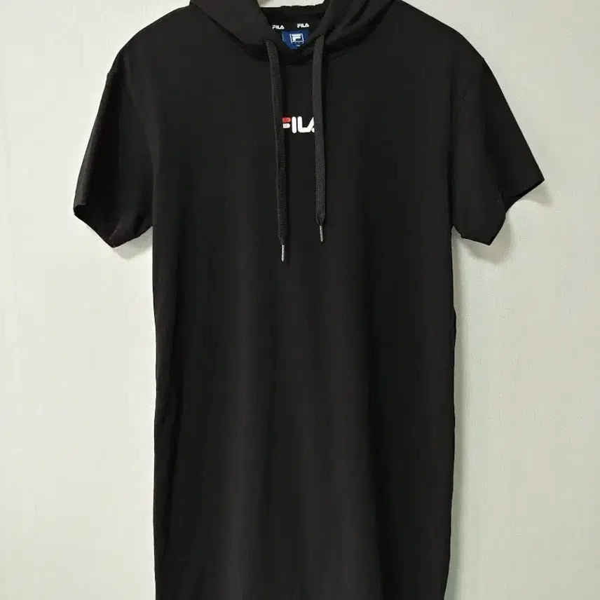 [BUNJANG] Fila Big Logo Hooded Short Sleeve Dress / [L/100] 휠라(FILA) 빅로고 반팔 후드 원피스