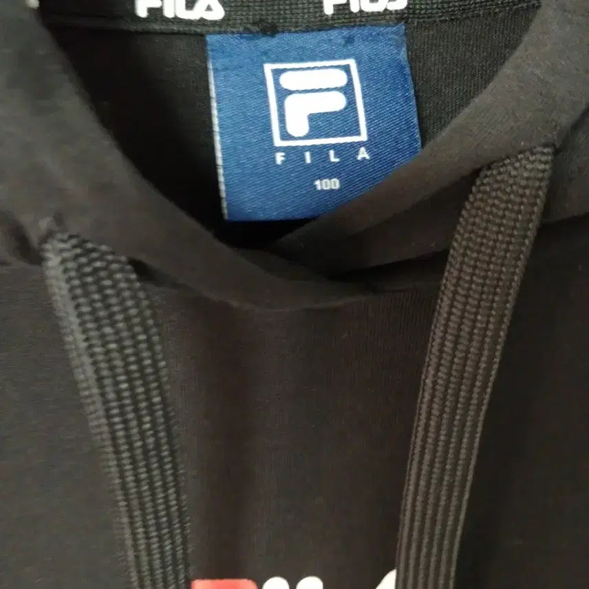[BUNJANG] Fila Big Logo Hooded Short Sleeve Dress / [L/100] 휠라(FILA) 빅로고 반팔 후드 원피스
