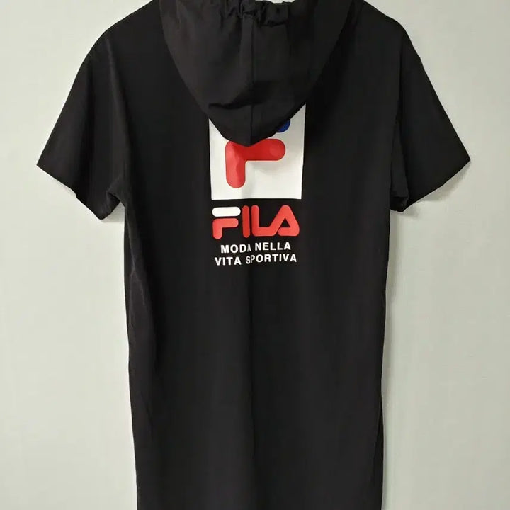 [BUNJANG] Fila Big Logo Hooded Short Sleeve Dress / [L/100] 휠라(FILA) 빅로고 반팔 후드 원피스