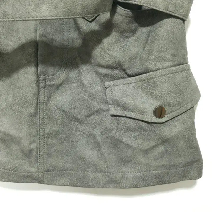 [BUNJANG] Belted Leather Cargo Skirt S / 벨티드 레더 카고 스커트 S_S1694