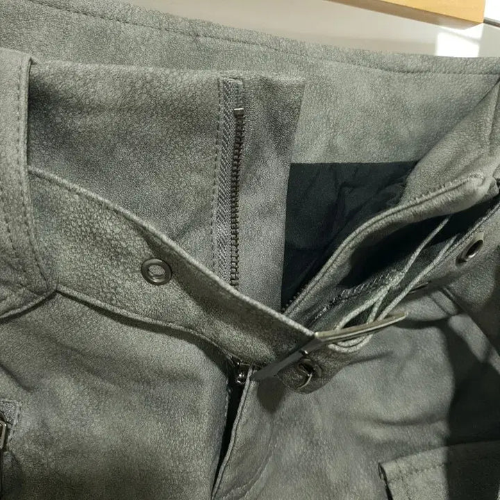 [BUNJANG] Belted Leather Cargo Skirt S / 벨티드 레더 카고 스커트 S_S1694