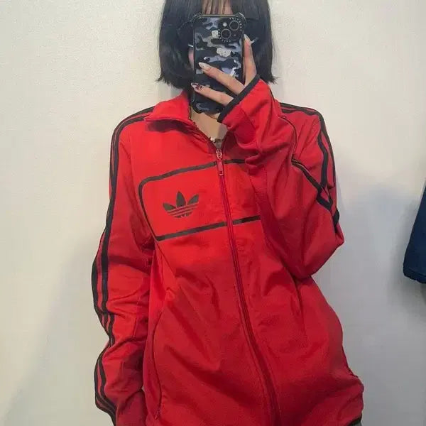 [BUNJANG] Adidas Street Diver Track Top Jacket Red / 100 아디다스 스트릿 다이버 트랙탑 져지 집업 레드