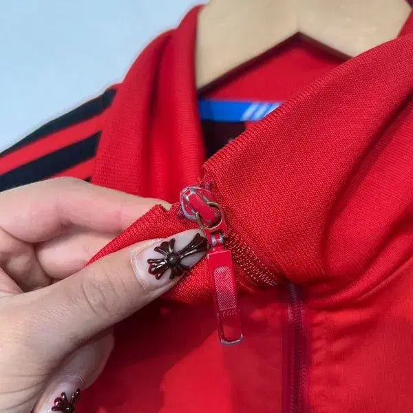 [BUNJANG] Adidas Street Diver Track Top Jacket Red / 100 아디다스 스트릿 다이버 트랙탑 져지 집업 레드