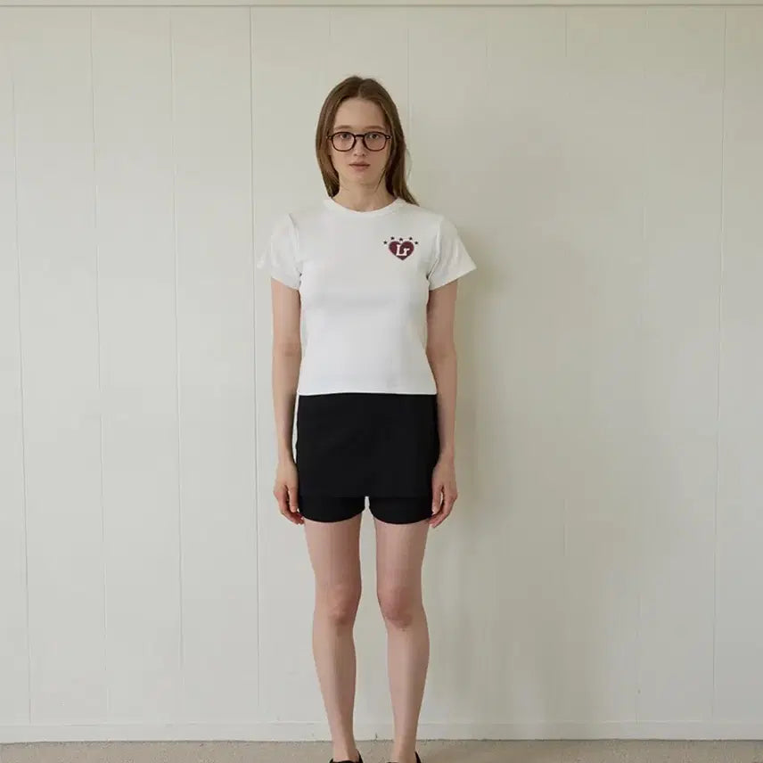 [BUNJANG] Letterly Number Point T-Shirt White / 새상품)레터리 넘버 포인트 티셔츠 화이트