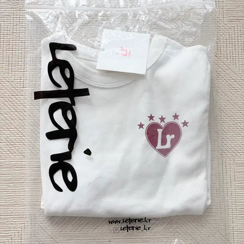 [BUNJANG] Letterly Number Point T-Shirt White / 새상품)레터리 넘버 포인트 티셔츠 화이트