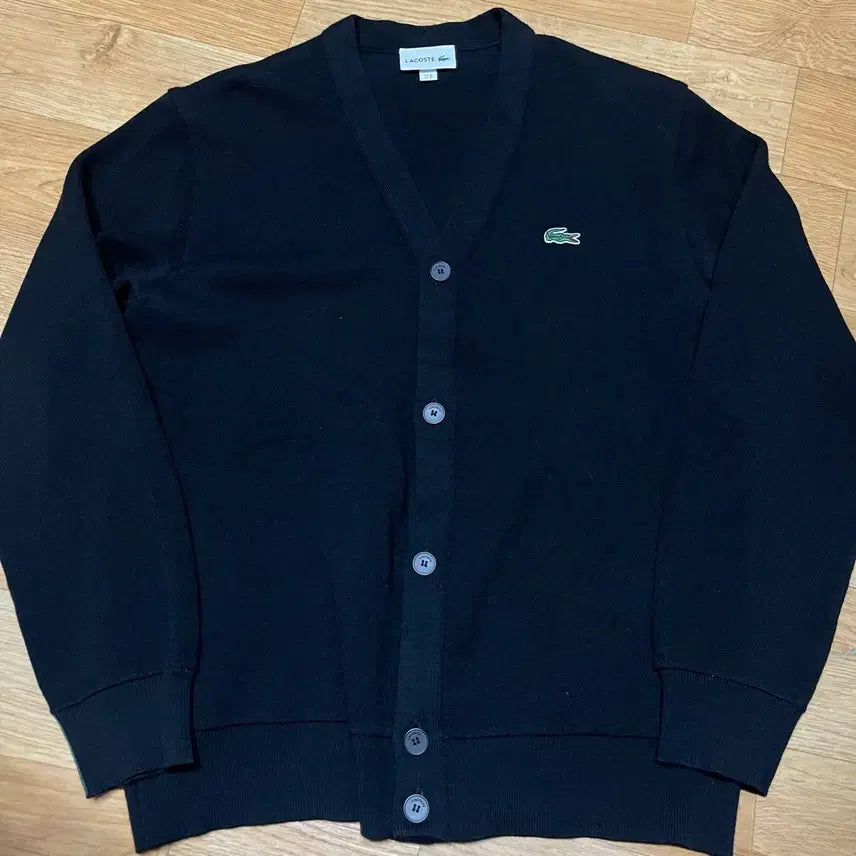 [SOLD OUT] 라코스테 브이넥 가디건 블랙 100사이즈(4사이즈)