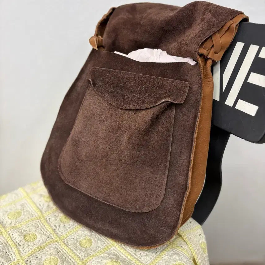 [BUNJANG] Suede Star Cross Bag - Vintage Crossbody Bag / suede star cross bag 웨스턴무드 빈티지 크로스 백 JPN