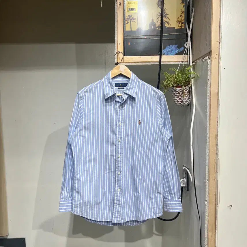 [BUNJANG] Polo Ralph Lauren Striped Shirt / Polo Ralph Lauren 폴로 랄프로렌 신형 스트라이프 셔츠
