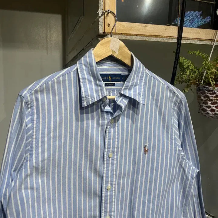 [BUNJANG] Polo Ralph Lauren Striped Shirt / Polo Ralph Lauren 폴로 랄프로렌 신형 스트라이프 셔츠