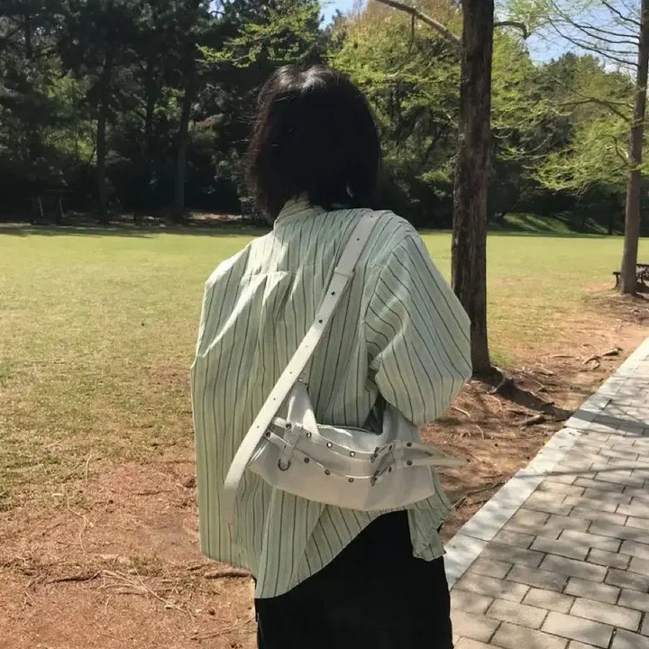 [BUNJANG] Striped Shirt - New / 스트라이프 셔츠 새상품