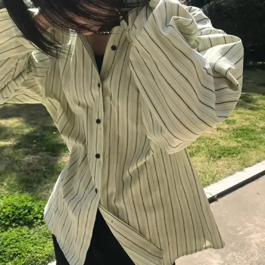 [BUNJANG] Striped Shirt - New / 스트라이프 셔츠 새상품