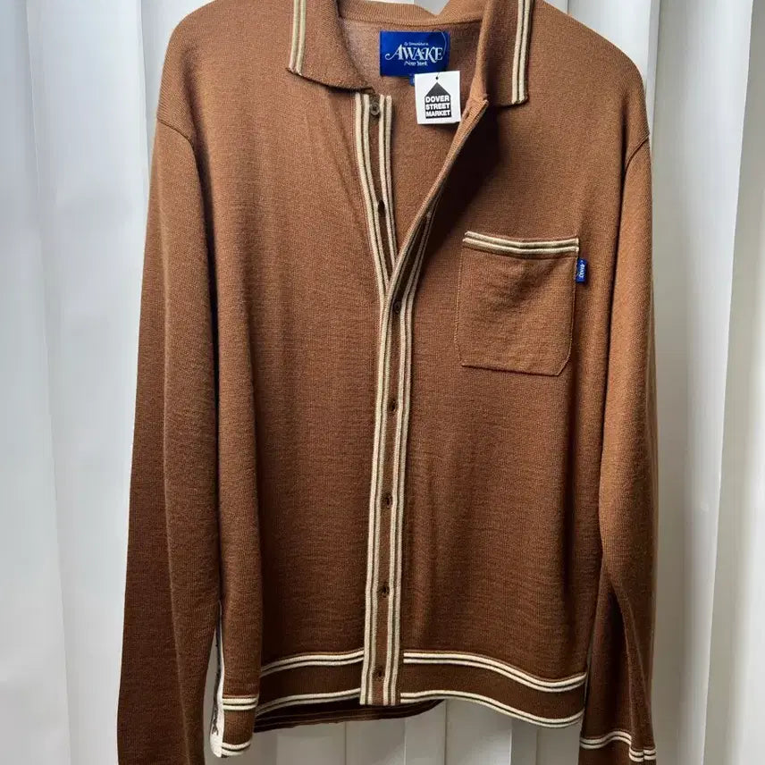 [BUNJANG] Awake NY Brown Knit Cardigan / Awake NY 브라운 니트 가디건 새상품