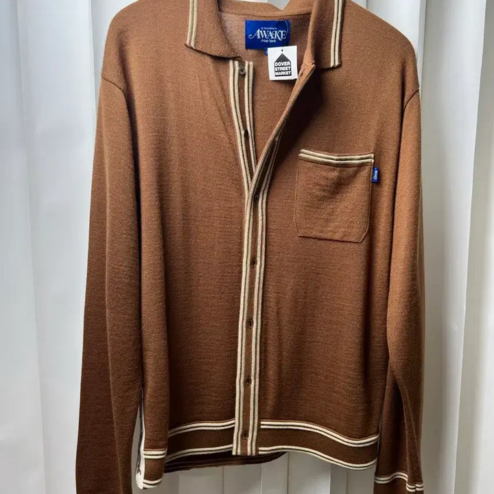 [BUNJANG] Awake NY Brown Knit Cardigan / Awake NY 브라운 니트 가디건 새상품