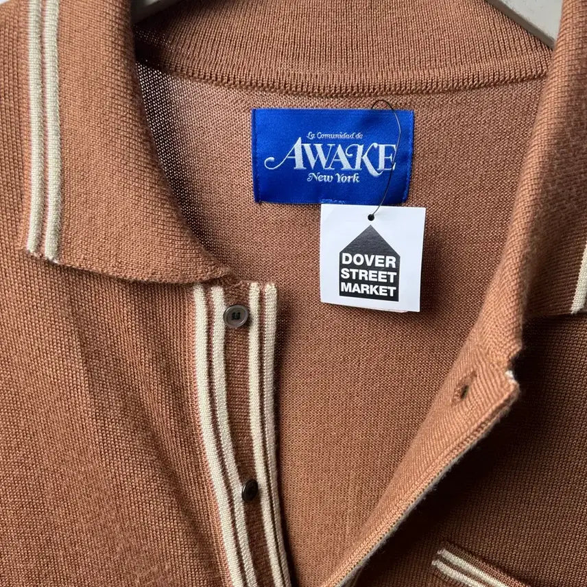 [BUNJANG] Awake NY Brown Knit Cardigan / Awake NY 브라운 니트 가디건 새상품