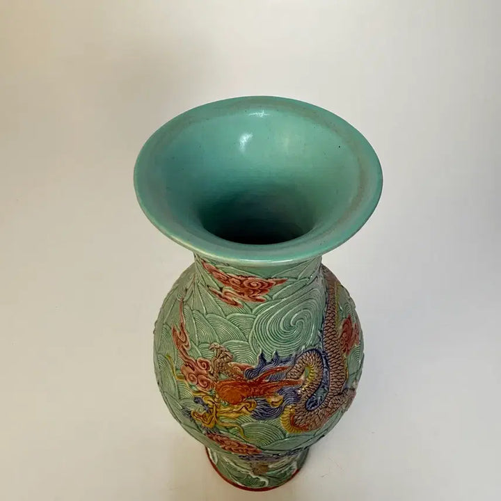 [SOLD OUT] 녹지 조각 운용문 화병