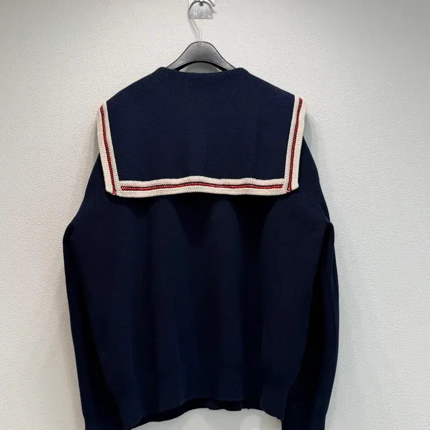 [SOLD OUT] 럭키슈에뜨 네이비 배색 가디건