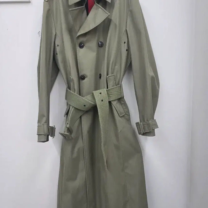 [BUNJANG] Valentino Khaki Long Trench Coat / 발렌티노 카키색 롱 트렌치 코트