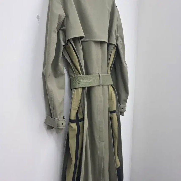 [BUNJANG] Valentino Khaki Long Trench Coat / 발렌티노 카키색 롱 트렌치 코트