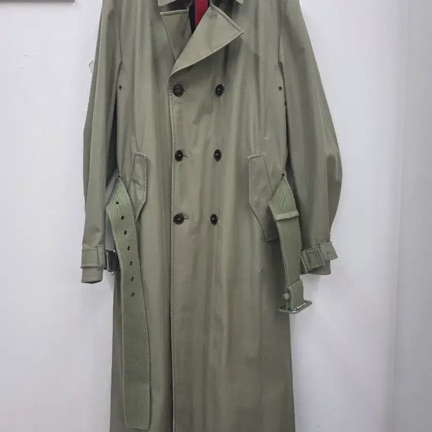 [BUNJANG] Valentino Khaki Long Trench Coat / 발렌티노 카키색 롱 트렌치 코트