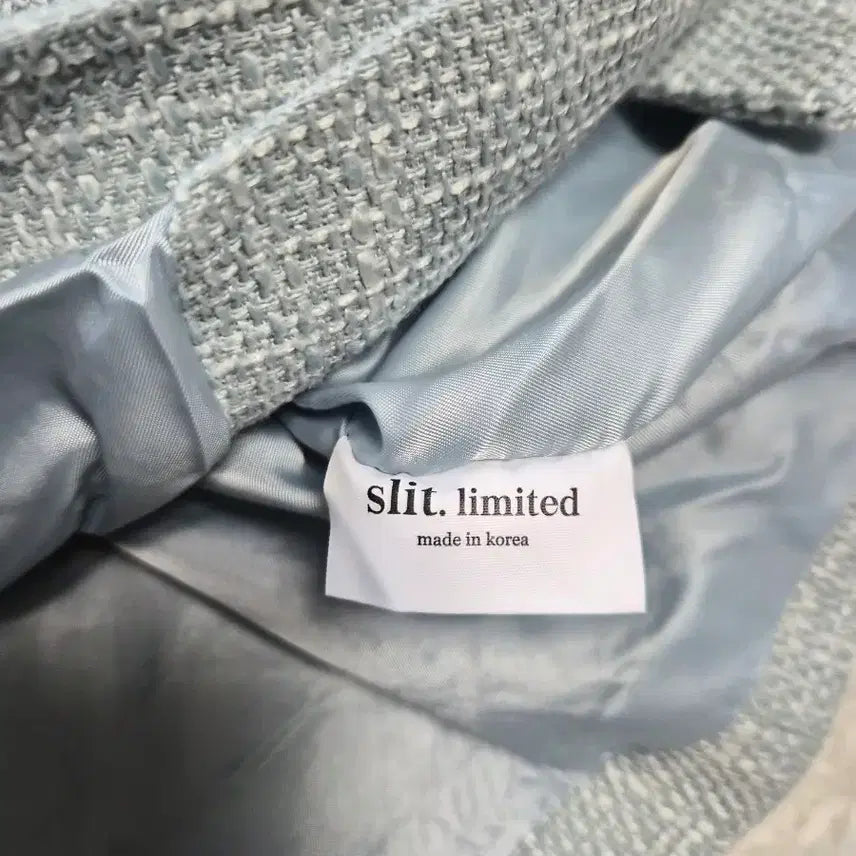 [BUNJANG] SLIT Mint Tweed Short Sleeve Jacket / SLIT. LIMITED 민트 트위드 반팔 자켓 새상품 90