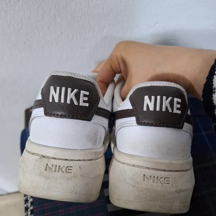 [BUNJANG] Nike Court Vision Low White/Brown Sneakers 235 / 나이키 코트 비전 로우 흰/브라운 운동화 235