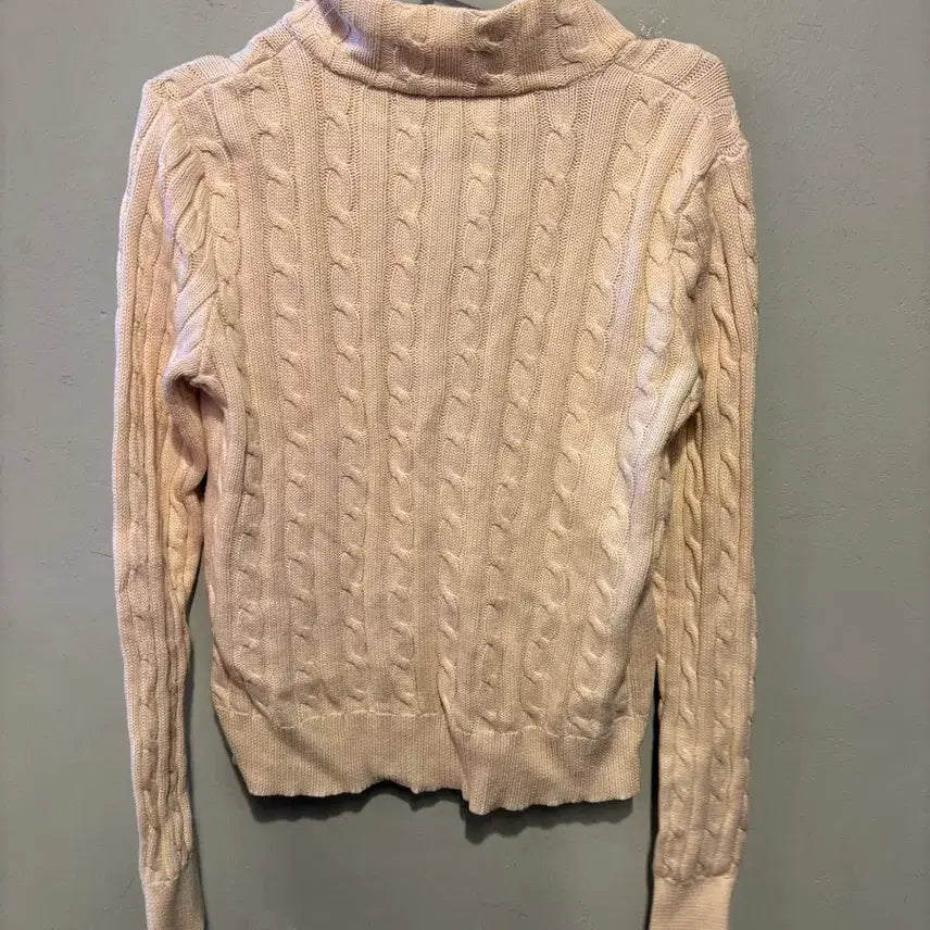 [BUNJANG] Polo Ralph Lauren Cable Knit Zip-up Sweater / 폴로랄프로렌 정품 꽈베기니트집업