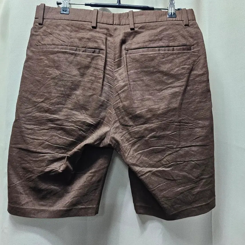 [BUNJANG] Theory Eco Crunch Linen Shorts - Brown / [정품] 띠어리(Theory) 남성 에코 크런치 리넨 반바지 - 브라운
