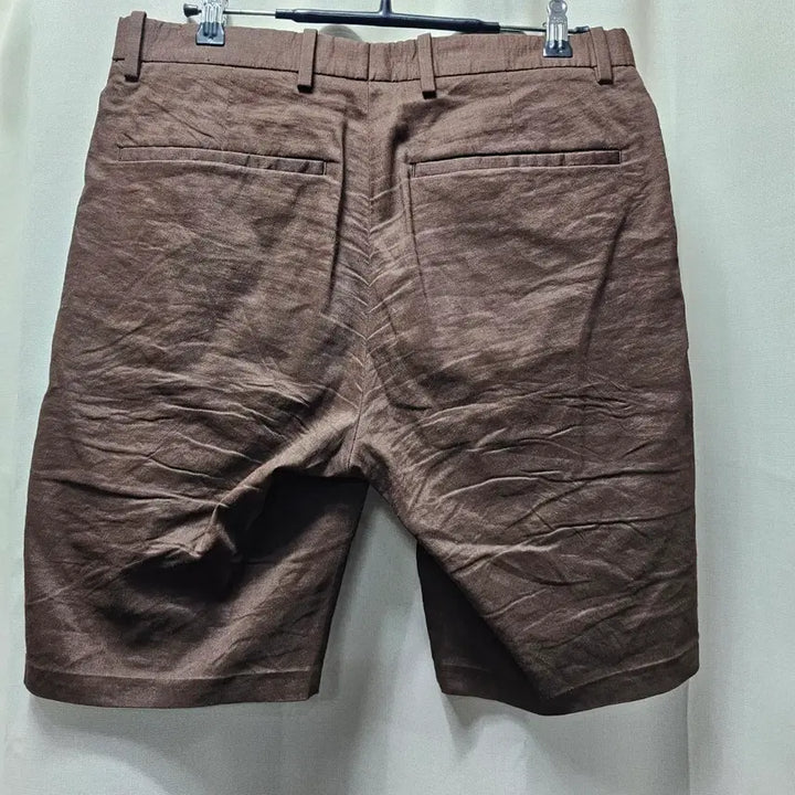 [BUNJANG] Theory Eco Crunch Linen Shorts - Brown / [정품] 띠어리(Theory) 남성 에코 크런치 리넨 반바지 - 브라운