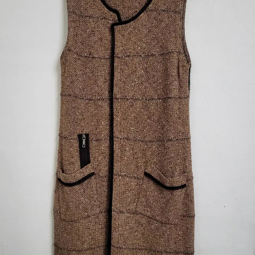 [BUNJANG] MICHAA Tweed Long Vest Dress 66 / 미샤(MICHAA) 트위드 롱 베스트(원피스 겸용) 66