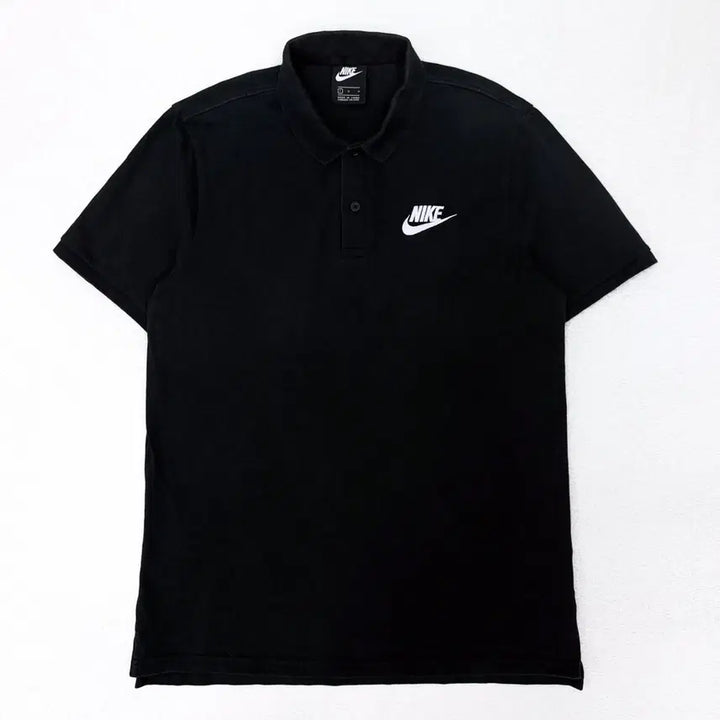 [SOLD OUT] [100] 나이키 블랙 코튼 카라티