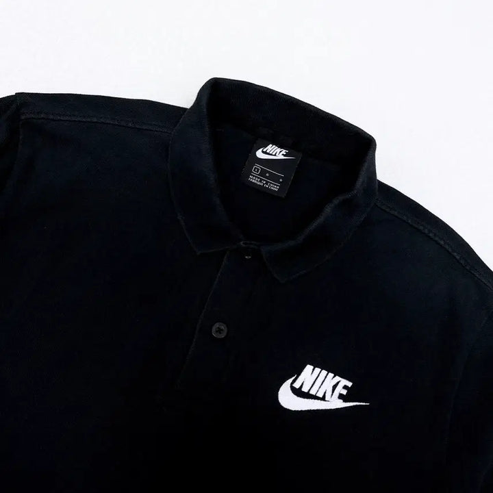 [SOLD OUT] [100] 나이키 블랙 코튼 카라티