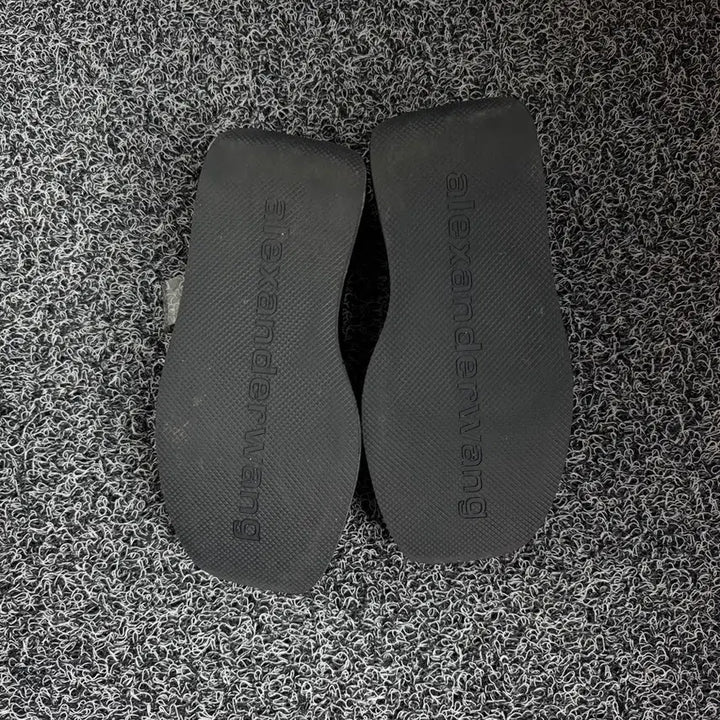 [BUNJANG] Alexander Wang Crystal Logo Platform Sandals / 알렉산더 왕(alexanderwang) 크리스탈 로고 투명 스트랩 플랫폼