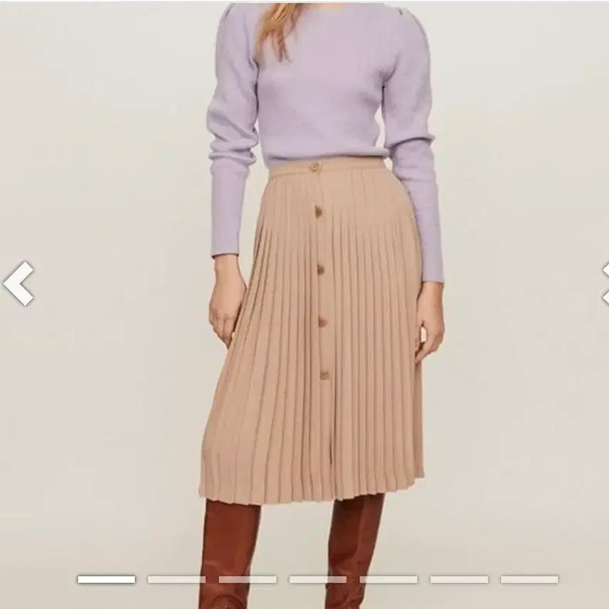 [BUNJANG] Maje Black Label Pleated Skirt / 마쥬블랙라벨스커트 55