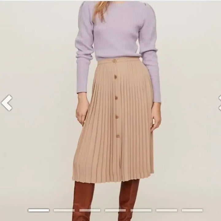 [BUNJANG] Maje Black Label Pleated Skirt / 마쥬블랙라벨스커트 55