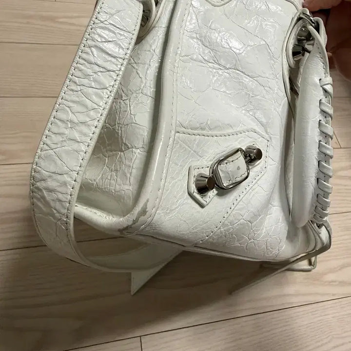 [BUNJANG] Motorbag City Bag White Shoulder/Tote Bag / 모터백 시티백 화이트