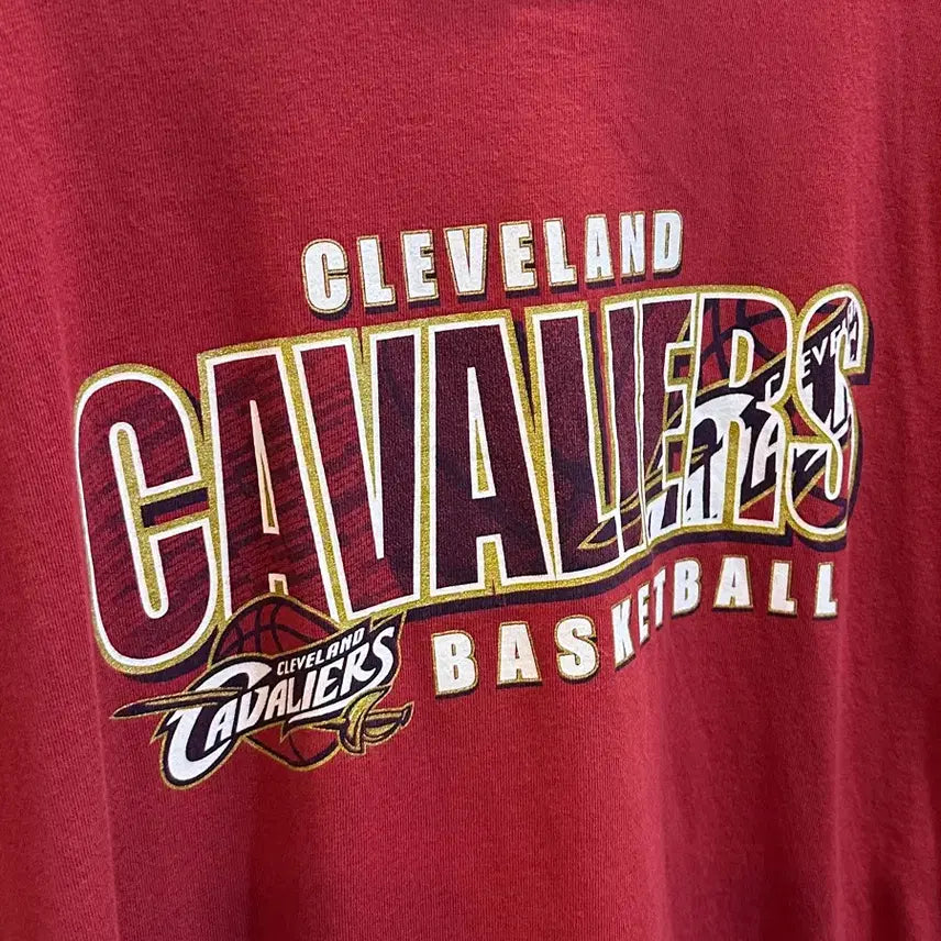 [BUNJANG] Starter Cleveland Basketball Team Red T-shirt / 스타터 클리브랜드 농구팀 반팔 레드 L