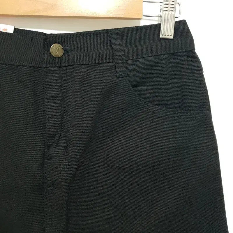 [BUNJANG] Black Denim Slit Skirt L / 블랙 데님 트임 스커트 L_S1697
