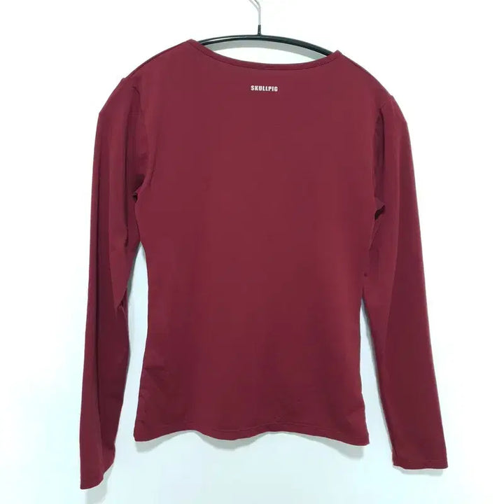 [BUNJANG] Sculpting Pig V-Neck Long T-shirt Cherry Red / 스컬피그 츄잉랩 브이넥 롱티셔츠 체리레드 L_M2546