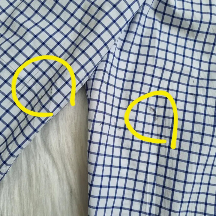 [BUNJANG] Ralph Lauren Slim Fit Blue Check Shirt / 랄프로렌 슬림핏 블루 체크셔츠 1961
