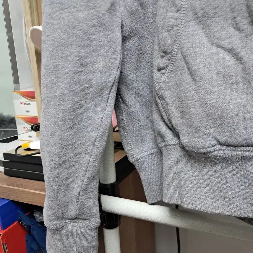 [BUNJANG] North Sail Gray Printed Hoodie / 노스세일 회색 프린팅 후드티 공용가능
