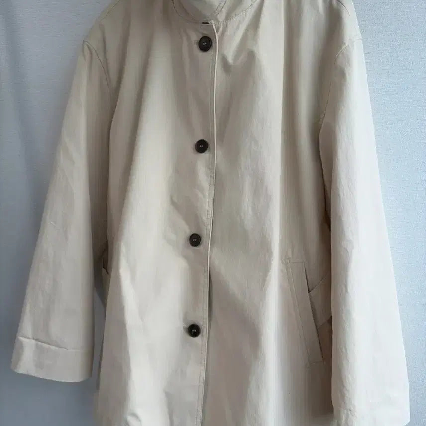 [BUNJANG] Plastic Island Beige Mac Coat M / 플라스틱아일랜드 베이지 맥코트 M