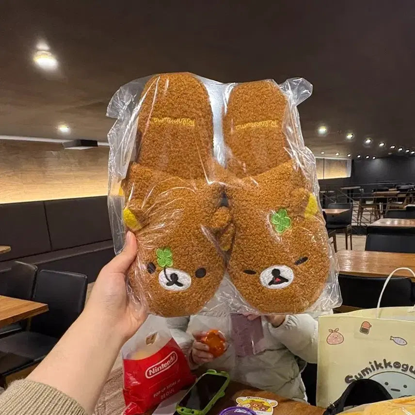 [BUNJANG] San-X Rilakkuma Slippers Room Shoes / 리락쿠마 슬리퍼 룸슈즈 산엑스