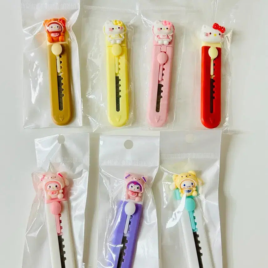 [BUNJANG] Sanrio Mini Cutter Knife / 캐릭터 미니 커터칼 택배칼(키티/마멜/쿠로미/시나모롤)