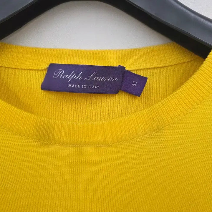 [BUNJANG] Ralph Lauren Purple Label Yellow Knit Sweater / 랄프로렌 퍼플라벨 옐로우 니트