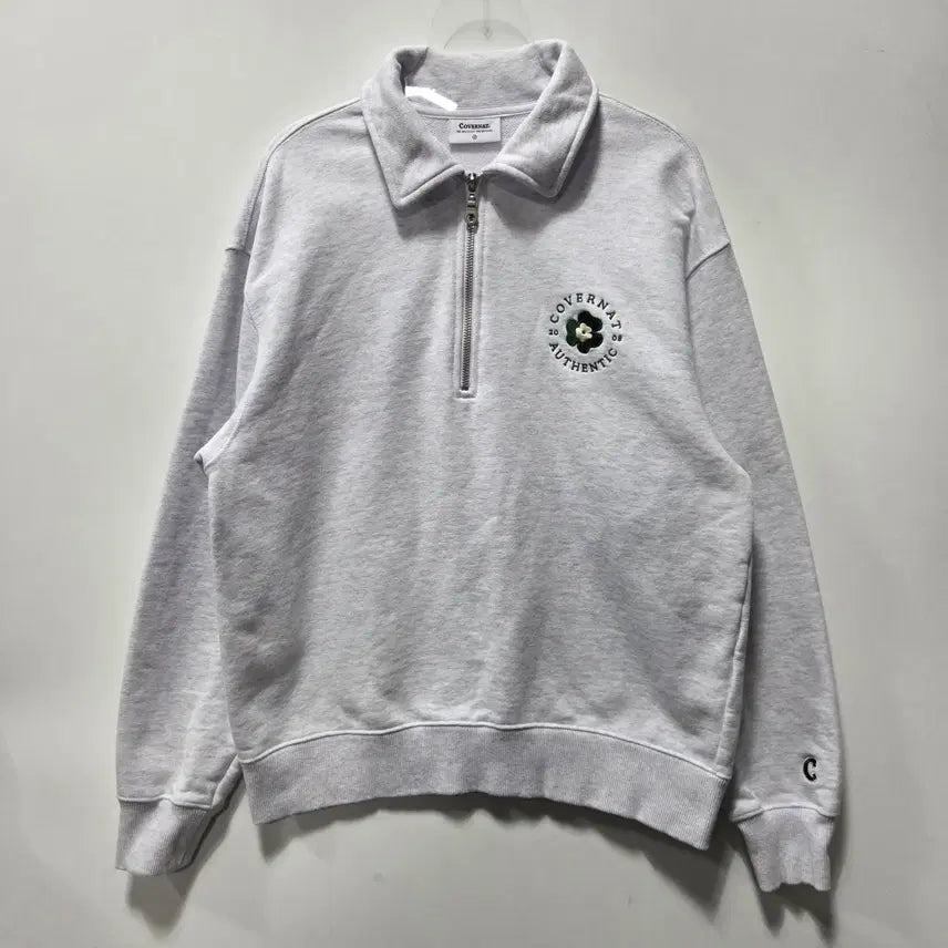 [SOLD OUT] 커버낫 클로버 카라 하프 집업 맨투맨 S 26041713