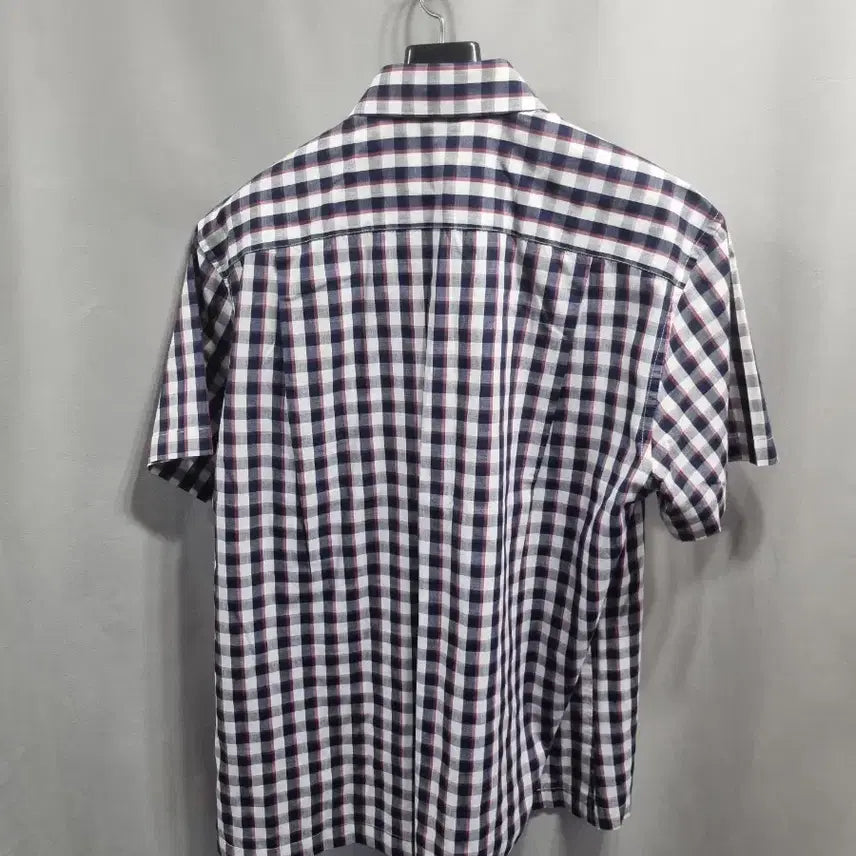 [BUNJANG] LANCETTI Checkered Short-Sleeve Shirt - Size 105 / LANCETTI 체크 반팔 셔츠 105