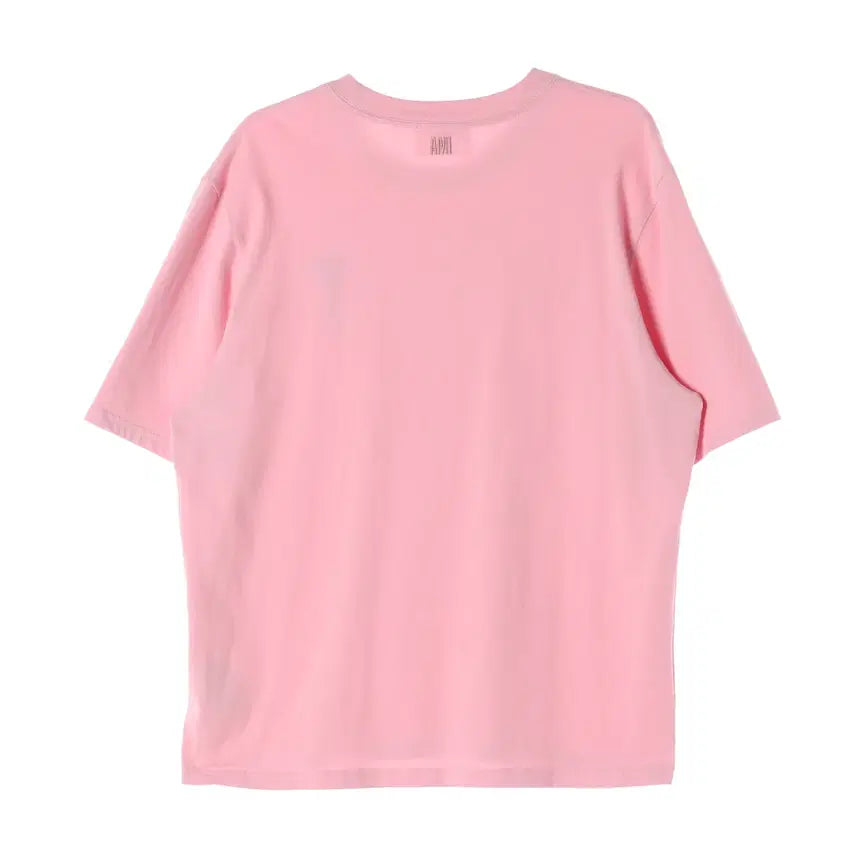 [SOLD OUT] 아미 22SS 톤온톤 하트 로고 반팔 티셔츠 페일 핑크 공용