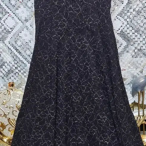 [BUNJANG] Black Lace Long Dress / 블랙 레이스 롱 원피스미사용