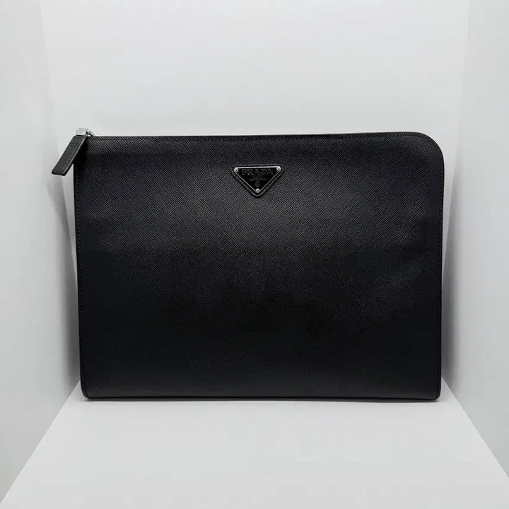 [BUNJANG] Prada Saffiano Leather Clutch Bag 2VN003 Black / [프라다] 남성 클러치백 2VN003 사피아노 블랙 / A+급
