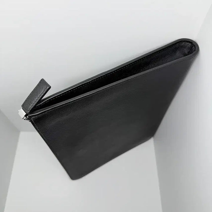 [BUNJANG] Prada Saffiano Leather Clutch Bag 2VN003 Black / [프라다] 남성 클러치백 2VN003 사피아노 블랙 / A+급